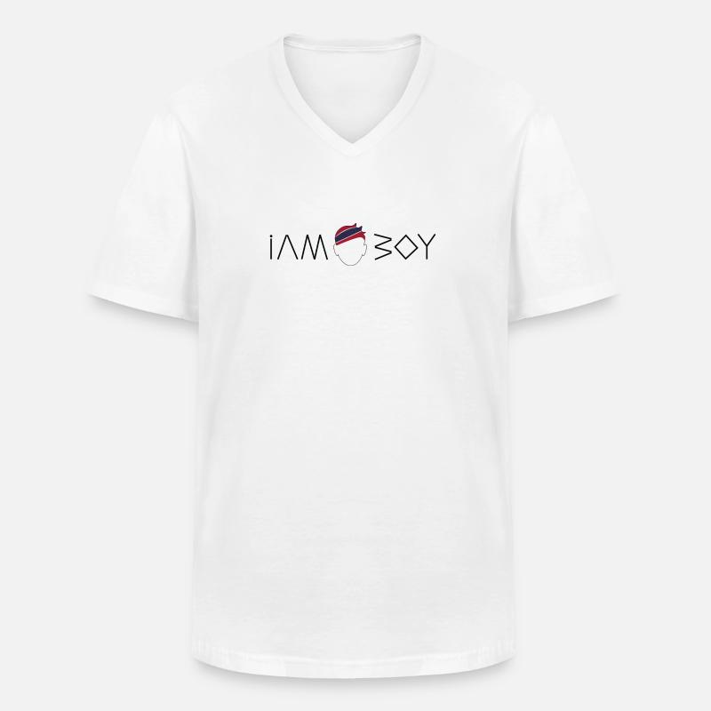 Ich bin ein thailändischer Junge - Männer-T-Shirt mit V-Ausschnitt - Weiß