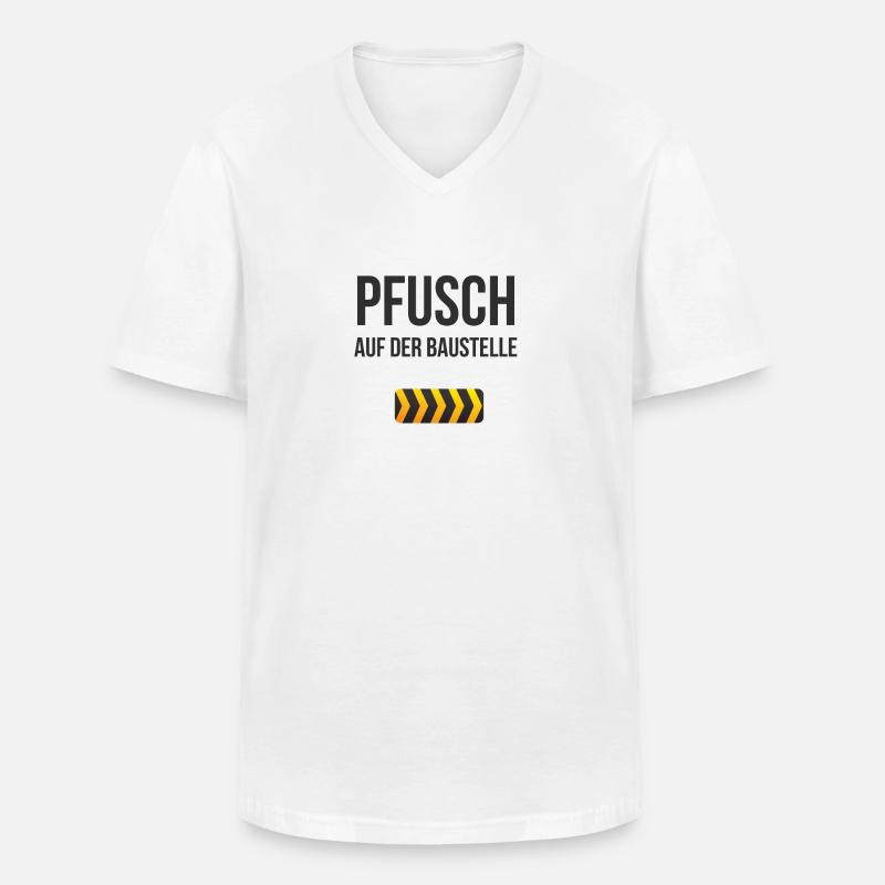 Baustelle Eigenheim Traumhaus Geschenkidee - Männer-T-Shirt mit V-Ausschnitt - Weiß
