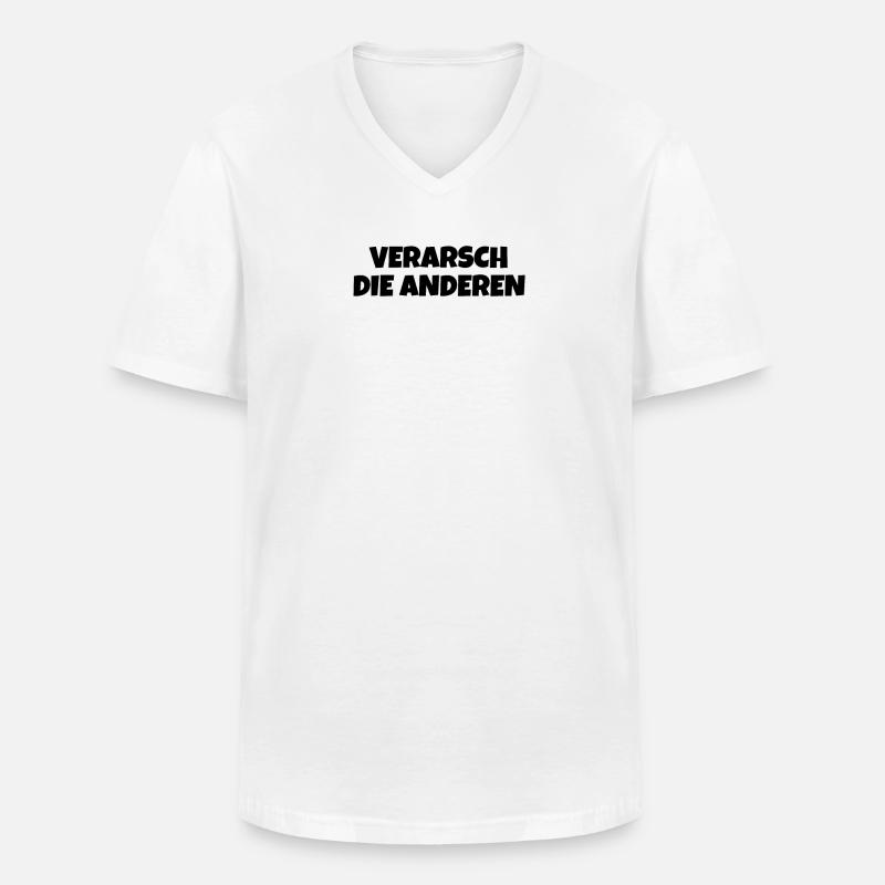 Verarsch Die Anderen - Männer-T-Shirt mit V-Ausschnitt - Weiß