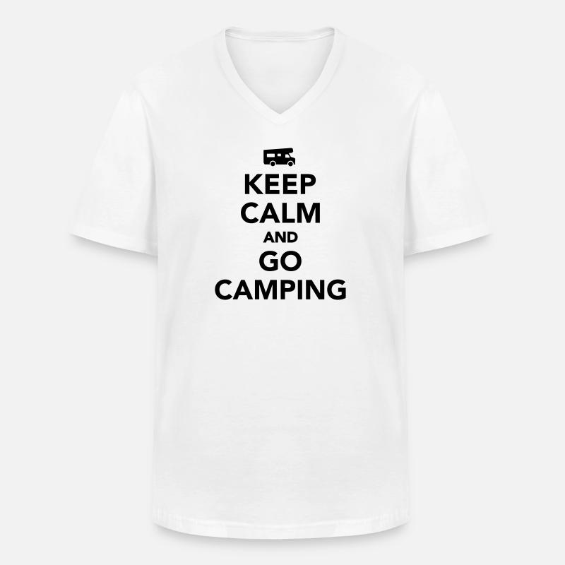 Wohnmobil - Männer-T-Shirt mit V-Ausschnitt - Weiß