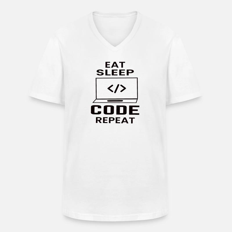 Softwareentwickler Programmierer Geschenk - Männer-T-Shirt mit V-Ausschnitt - Weiß