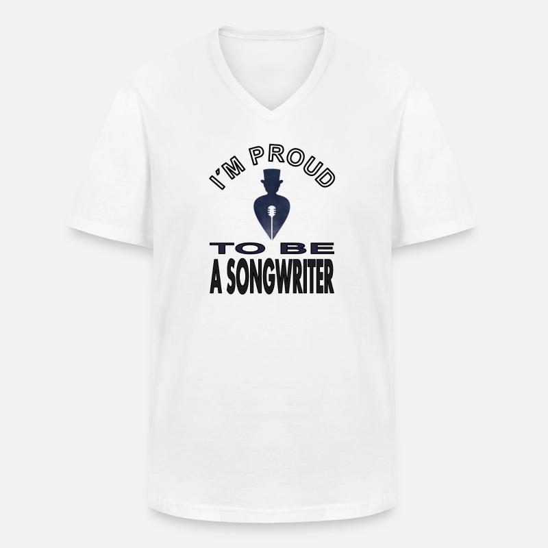 Songwriter Melodie Maestro Dirigent Geschenkidee - Männer-T-Shirt mit V-Ausschnitt - Weiß