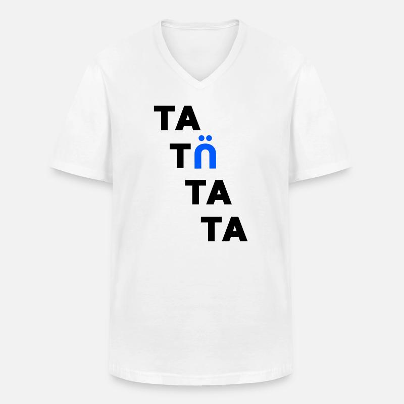 tatuetata - Männer-T-Shirt mit V-Ausschnitt - Weiß