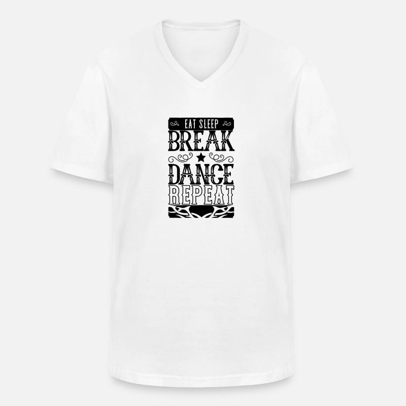Breakdancing Breakdancer Tanz Geschenk Breakdance - Männer-T-Shirt mit V-Ausschnitt - Weiß