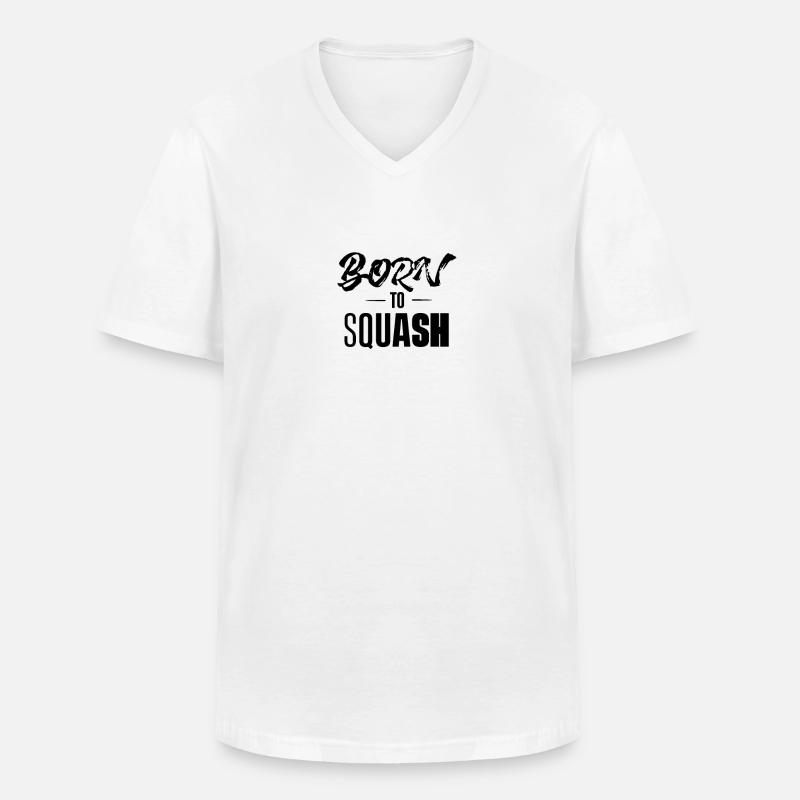 Squash Squash Squash Squash - Männer-T-Shirt mit V-Ausschnitt - Weiß