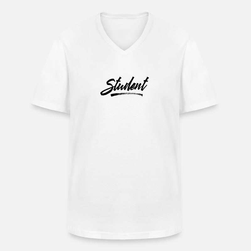 Studium Student Universität Studieren Studentin - Männer-T-Shirt mit V-Ausschnitt - Weiß