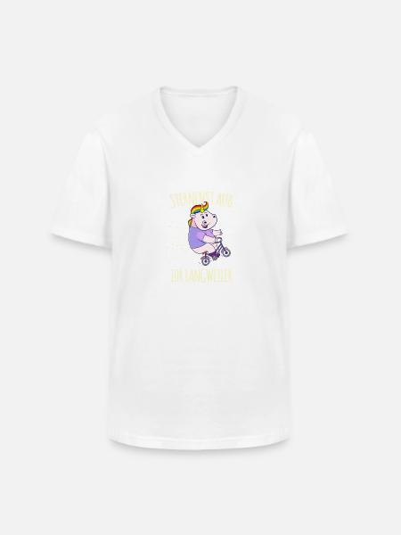 Fresst Meinen Sternenstaub Ihr Langweiler - Männer-T-Shirt mit V-Ausschnitt - Weiß