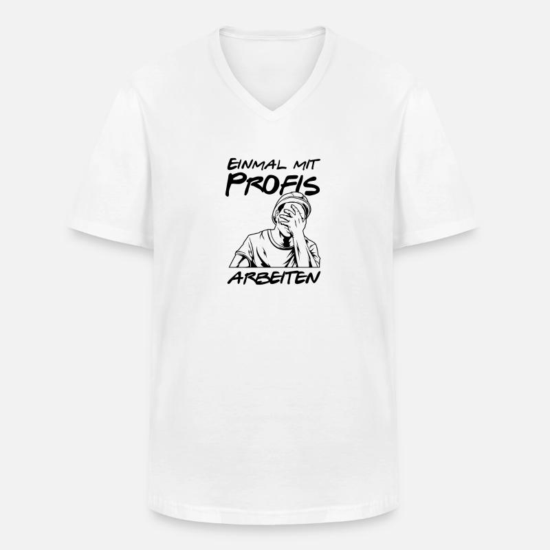 Heimwerker Handwerker - Männer-T-Shirt mit V-Ausschnitt - Weiß