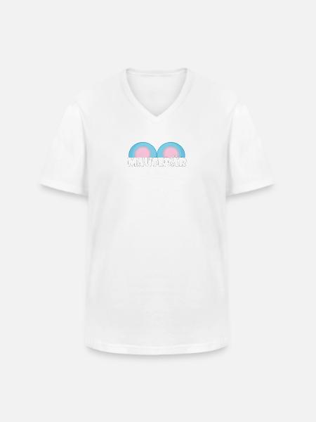 Kosename Mausebär Geschenkidee - Männer-T-Shirt mit V-Ausschnitt - Weiß