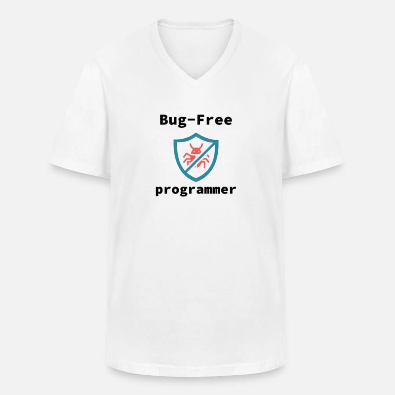 Bug-Free Programmer, Bug-Free Programming Men's V-Neck T-Shirt