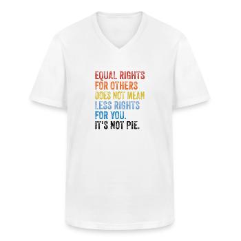 Equal Rights For Others Does Not Mean Less Rights - Männer-T-Shirt mit V-Ausschnitt - Weiß - Vorne - AI Model Male 185 light (185cm)