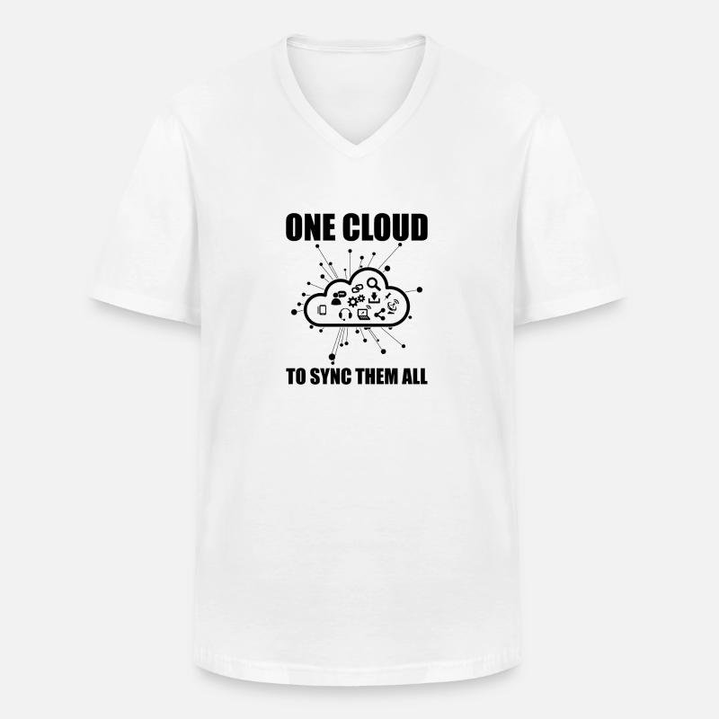 Cloud-Administrator Cloud-Devops - Männer-T-Shirt mit V-Ausschnitt - Weiß
