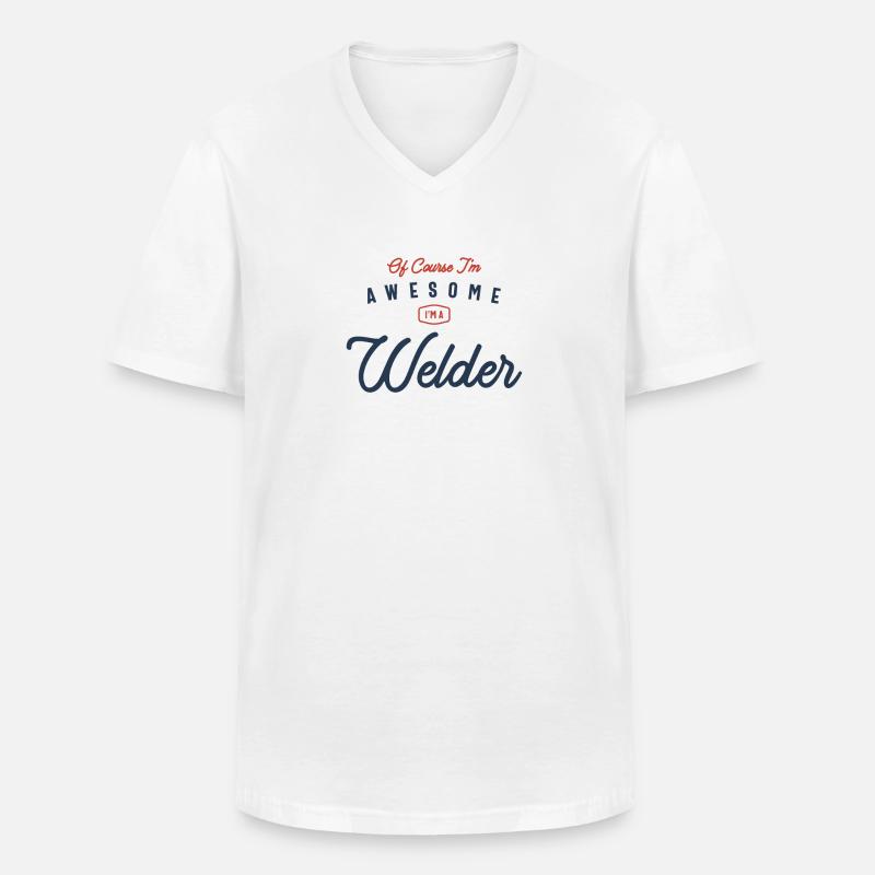 Schweißer Beruf - Männer-T-Shirt mit V-Ausschnitt - Weiß