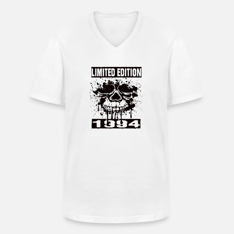Limited Edition 1994 - Männer-T-Shirt mit V-Ausschnitt - Weiß