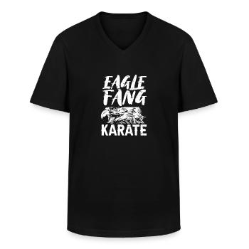 Eagle Fang Karate | Karate - Men's V-Neck T-Shirt - black - Front - AI Model Male 178 dark (178cm)