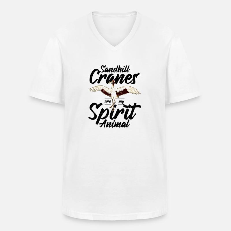 Watvogel Vogelbeobachtung Vogelbeobachter - Männer-T-Shirt mit V-Ausschnitt - Weiß