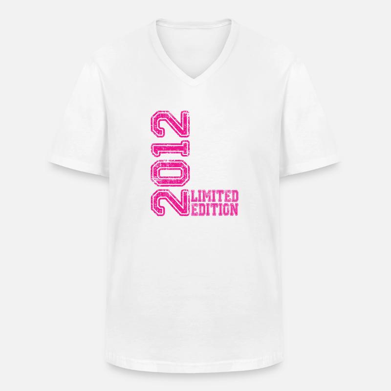 Limited Edition 2012 - Männer-T-Shirt mit V-Ausschnitt - Weiß