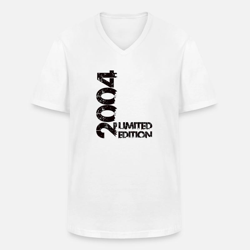 Limited Edition 2004 - Männer-T-Shirt mit V-Ausschnitt - Weiß