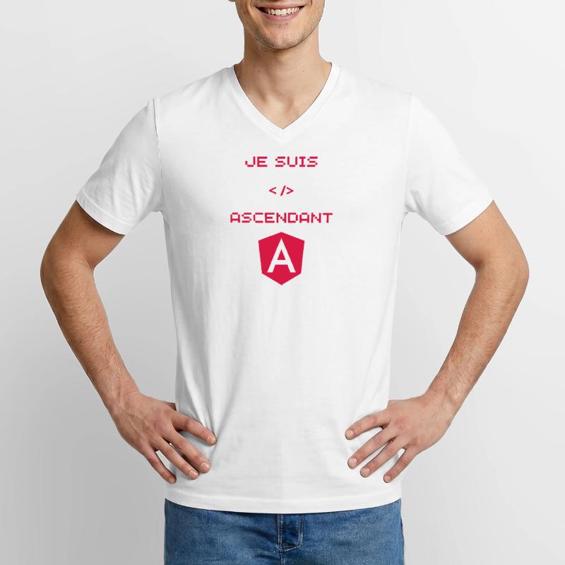 Angular Developer Gift Men's V-Neck T-Shirt