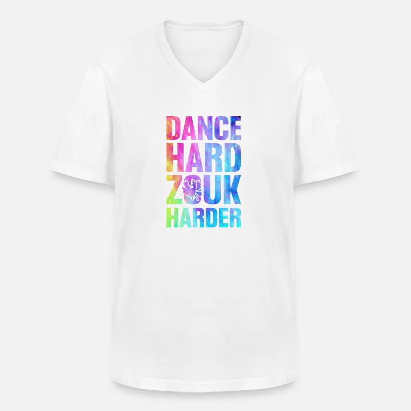 Witziger Zouk Tänzer Spruch - Männer-T-Shirt mit V-Ausschnitt - Weiß