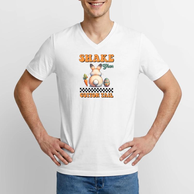 Easter Easter Bunny Easter Eve Easter Sunday Easter Egg Spring Men's V-Neck T-Shirt