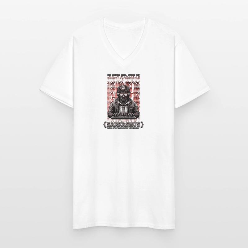 I speak HTML, Python and sarcasm Men's V-Neck T-Shirt