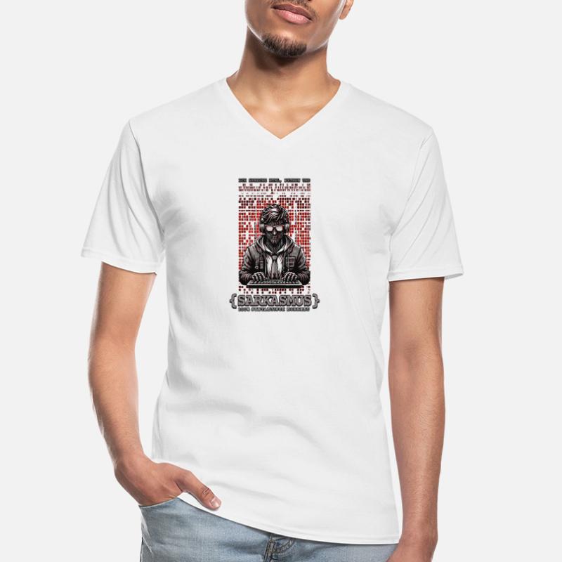 I speak HTML, Python and sarcasm Men's V-Neck T-Shirt