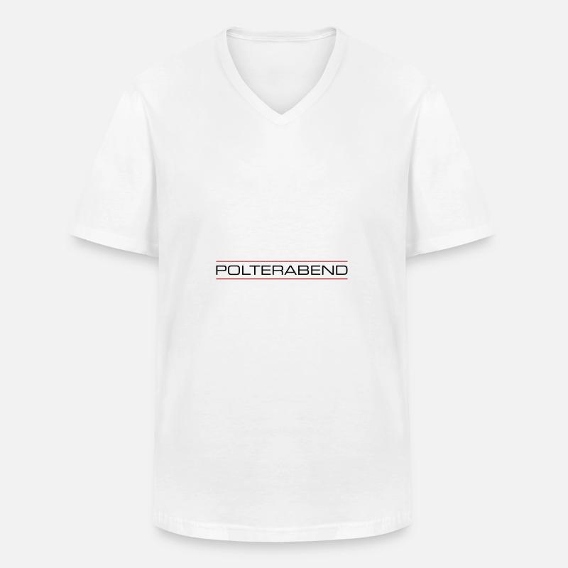 Polterabend Junggesellenabschied - Männer-T-Shirt mit V-Ausschnitt - Weiß