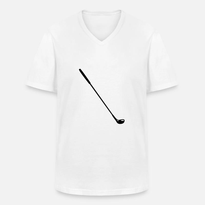 Golf - Männer-T-Shirt mit V-Ausschnitt - Weiß