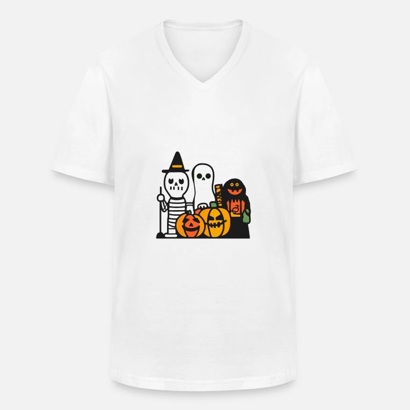 Halloween Comic Party Team - Männer-T-Shirt mit V-Ausschnitt - Weiß