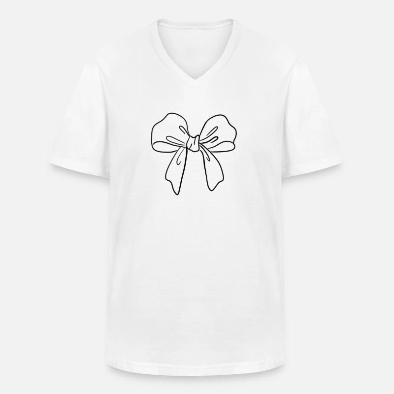 Netter Bogen - Männer-T-Shirt mit V-Ausschnitt - Weiß