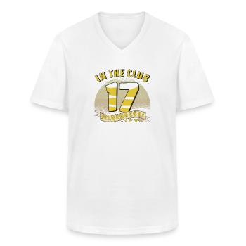 DANS LE CLUB 17 - T-shirt col V Homme - blanc - Devant - AI Model Male 185 light (185cm)
