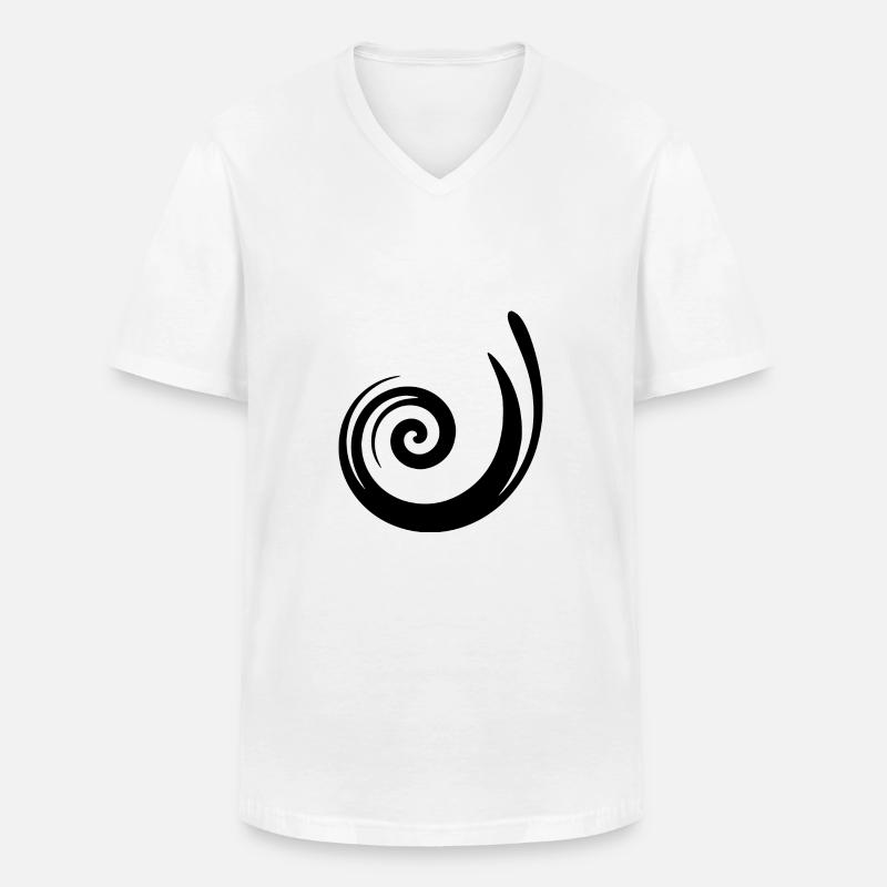 black pattern black gift idea - Men's V-Neck T-Shirt - white