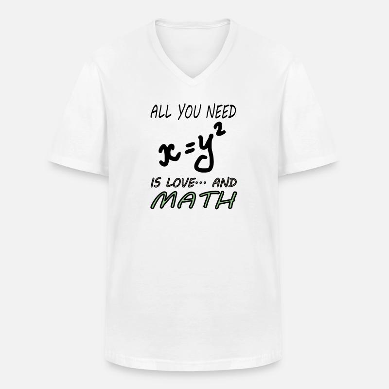 Mathematics Mathematicians Study Math Gift - Men's V-Neck T-Shirt - white