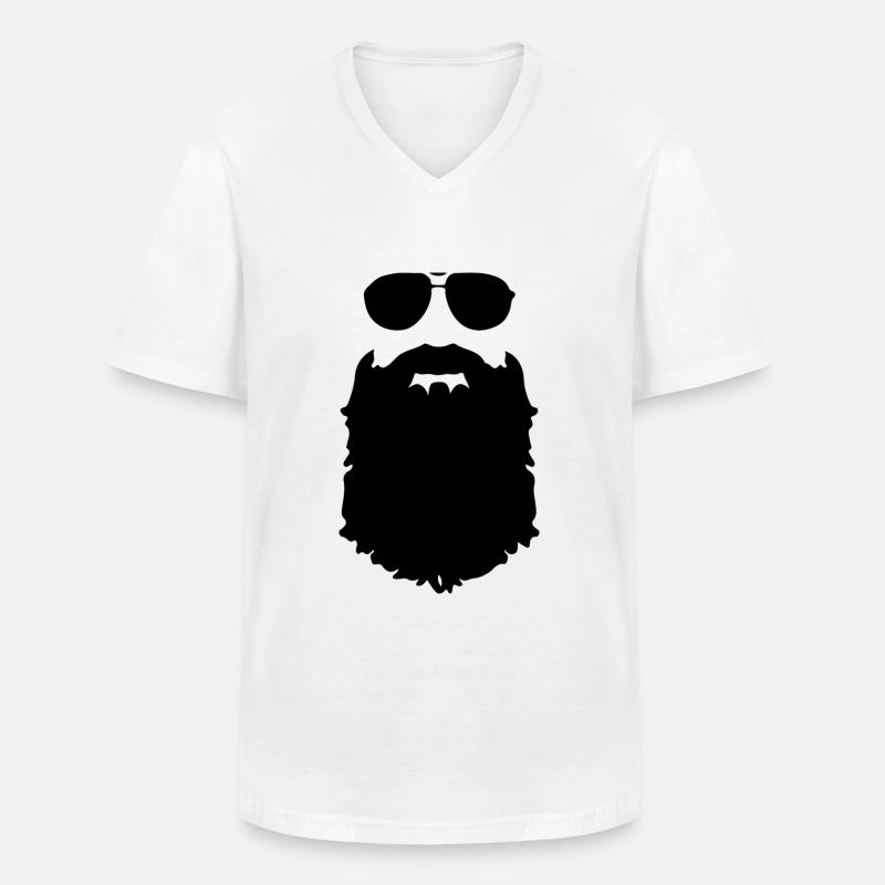 Ich und mein Bart - Männer-T-Shirt mit V-Ausschnitt - Weiß