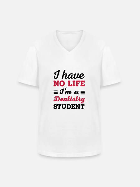 dentist - Men's V-Neck T-Shirt - white