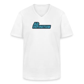 Ad Infinitum - Latein - Unendlichkeit - Männer-T-Shirt mit V-Ausschnitt - Weiß - Vorne - AI Model Male 185 light (185cm)