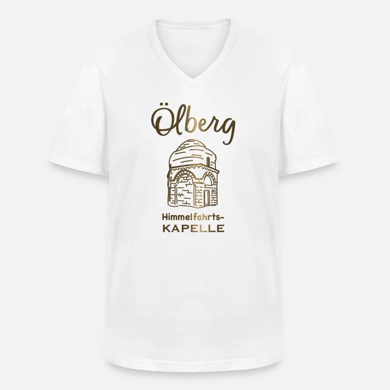 Jerusalem, Himmelfahrtskapelle, Israel - Männer-T-Shirt mit V-Ausschnitt - Weiß