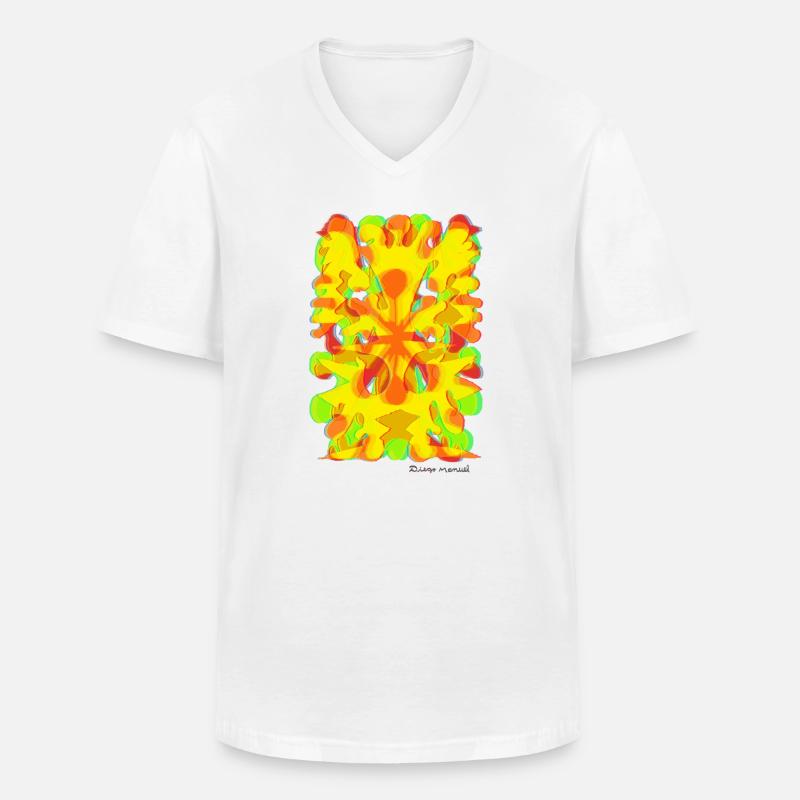 Proyecto_nuevo_-6-_-1-_-12-_-2- - Männer-T-Shirt mit V-Ausschnitt - Weiß