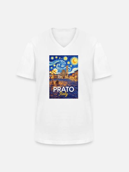 Prato, Italy. - Men's V-Neck T-Shirt - white