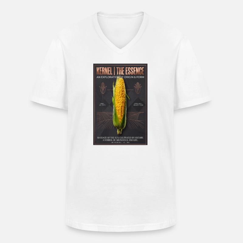Kernel Essence: Origin & Form - Men's V-Neck T-Shirt - white