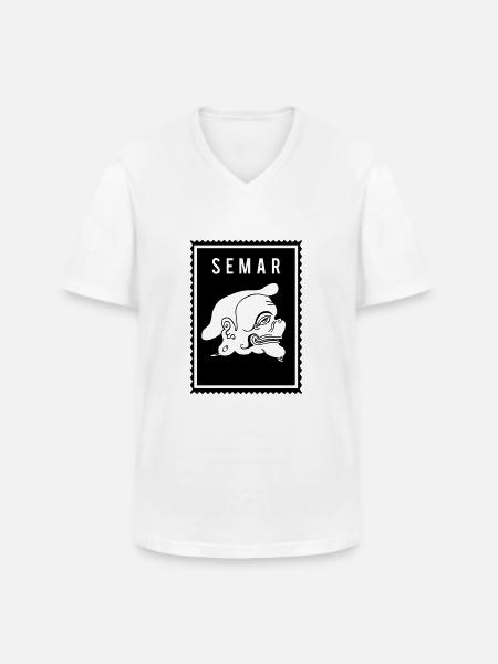 Semar - Wayang - Men's V-Neck T-Shirt - white