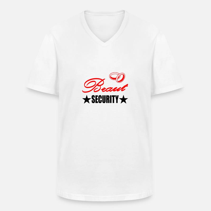 Junggesellenabschied - Männer-T-Shirt mit V-Ausschnitt - Weiß