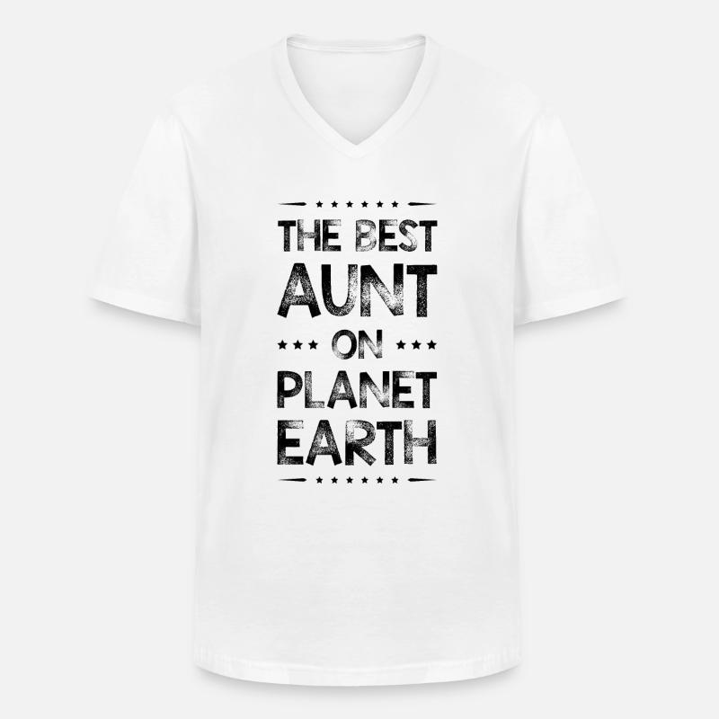 Beste Tante Spruch - Männer-T-Shirt mit V-Ausschnitt - Weiß