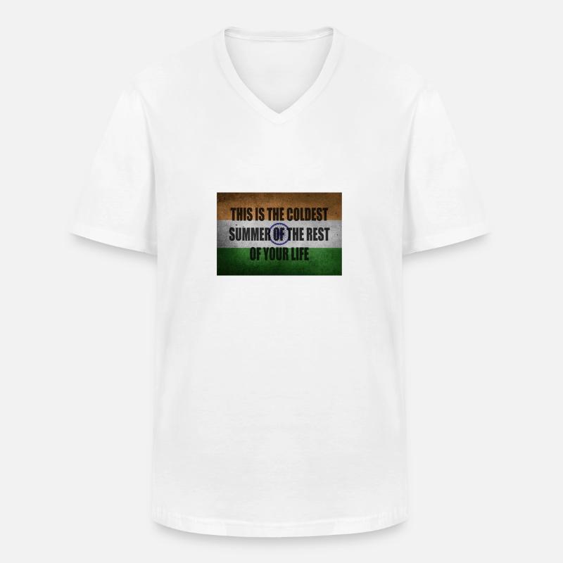 Klimawandel Sprüche Geschenkidee - Männer-T-Shirt mit V-Ausschnitt - Weiß