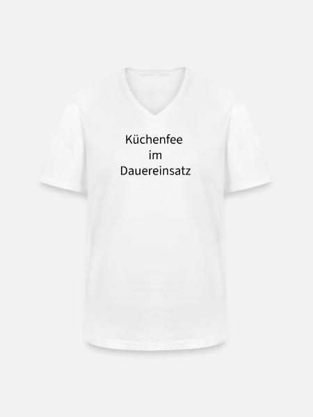 Kleine Naschkatze - Männer-T-Shirt mit V-Ausschnitt - Weiß