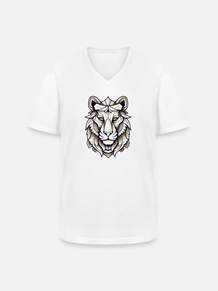 WildYou - Men's V-Neck T-Shirt - white