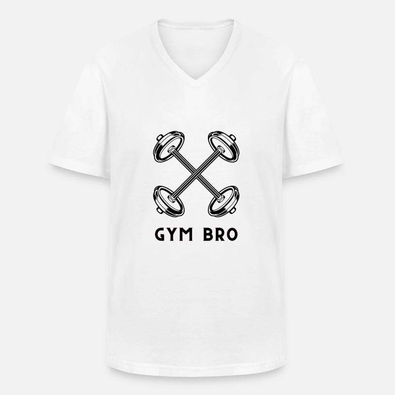blockedTitle - Männer-T-Shirt mit V-Ausschnitt - Weiß