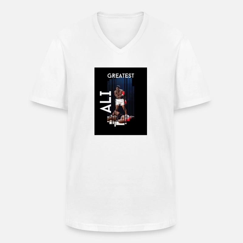 Größte Sammlung - Ali One - Männer-T-Shirt mit V-Ausschnitt - Weiß