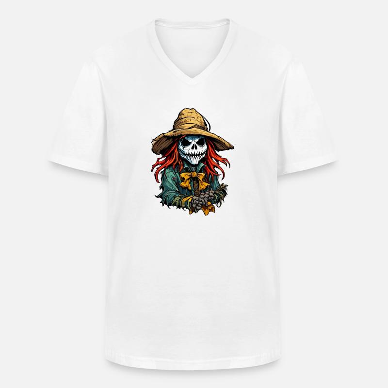 Vogelscheuche / Erntehelfer / Maisfeld / Feld - Männer-T-Shirt mit V-Ausschnitt - Weiß